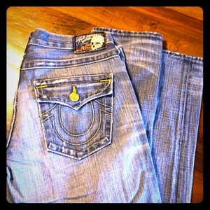 True Religion skinny rock n roll boyfriend Jeans